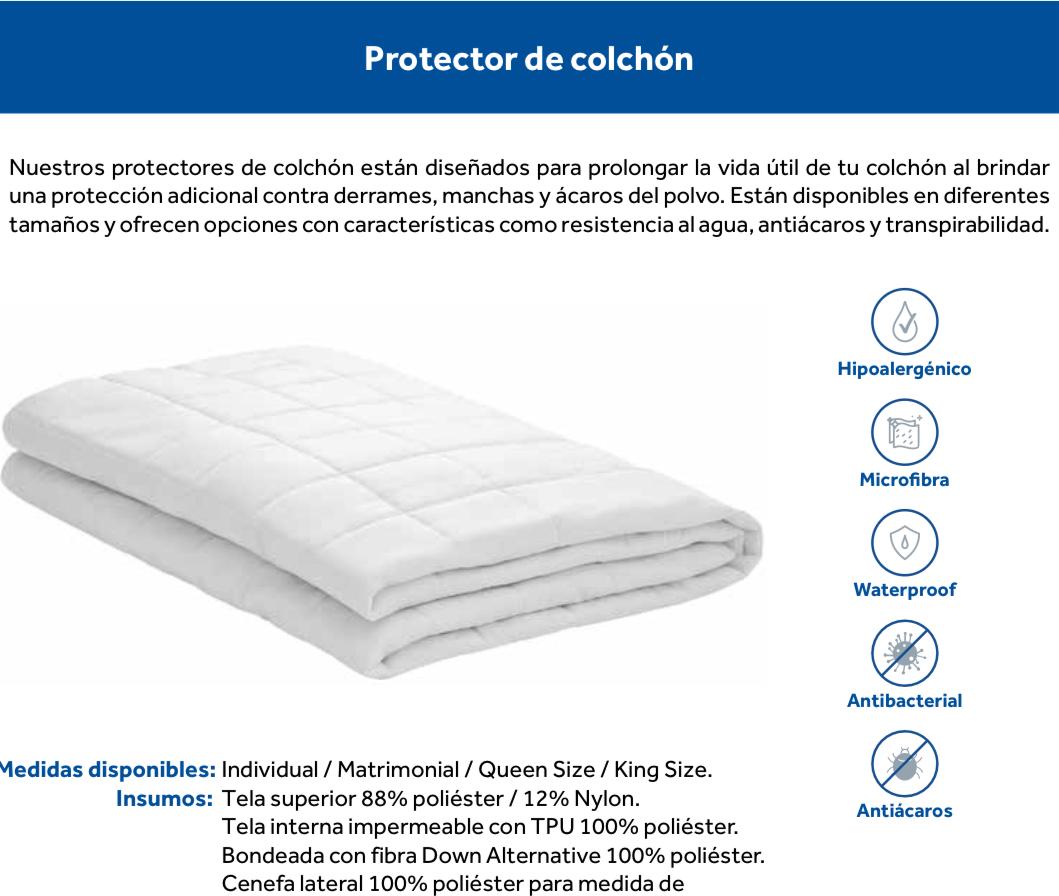 Protector de colchón Matrimonial Sealy OROGINAL COLLECTION waterproof.